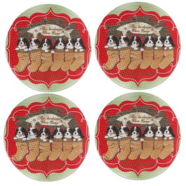 Hermia Pack de 4 Salvamanteles Individuales Multicolor de 37 cm